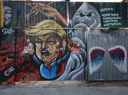 Trump mural, Downtown LA, Los Angeles, California, USA, From FlickrPhotos