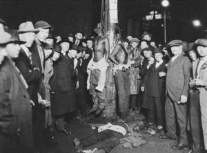 The lynching of Elias Clayton, Elmer Jackson and Isaac McGhie in Duluth, Minnesota, June 15. 1920.