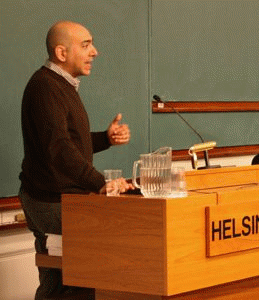 Palestinian activist Ali Abunimah in Helsinki on October 14, 2011. Palestinian activist Ali Abunimah in Helsinki on October 14, 2011.