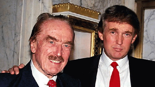 Donald Trump and father Fred Trump, From ImagesAttr