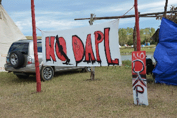 Sacred Stones Camp at Standing Rock, Sept 8, 2016.