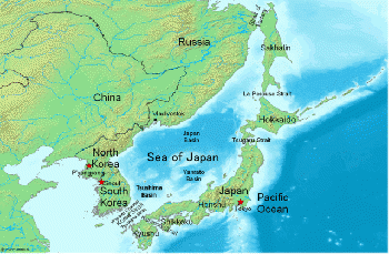 Sea of Japan Map en
