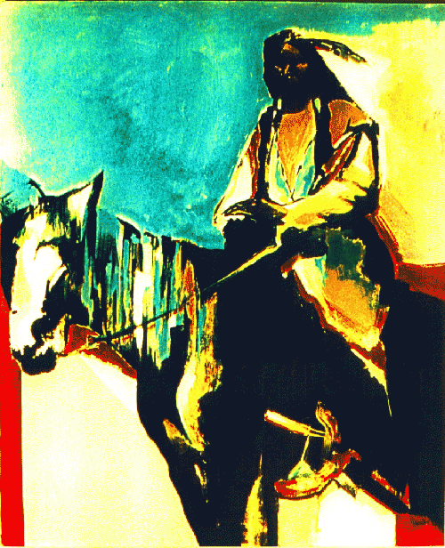 Indian on horseback, From ImagesAttr
