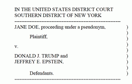 Jane Doe v Trump and Epstein, From ImagesAttr