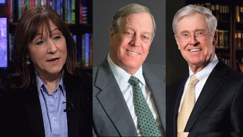 Jane Mayer; David and Charles Koch, From ImagesAttr