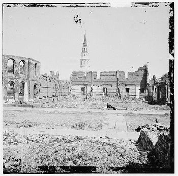 Ruins Secession Hall Charleston 1865 Ruins Secession Hall Charleston 1865