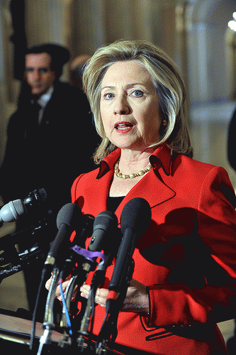 Secretary Clinton Briefs the Press on Capitol Hill, From FlickrPhotos