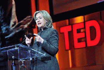 Former Secretary of State Clinton at the Ted Women Conference