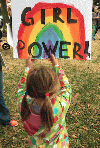 Little girl at the Sister march, Norfolk VA. 01.21.17