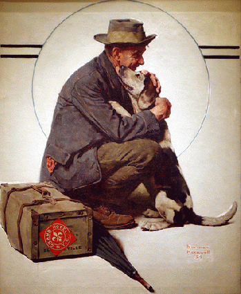 Homecoming--A return to simplicity. Norman Rockwell