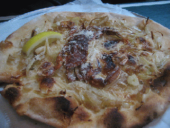 Crab Pizza from Comet Ping Pong Pizza