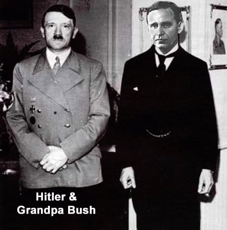 George H.W. Bush's Father, Prescott Bush, helped finance Hitler's rise to power., From ImagesAttr