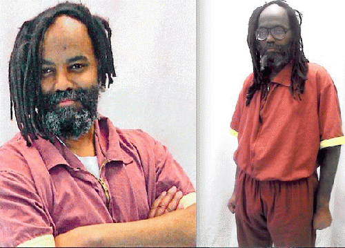 Mumia before his Hep-C case, and as he looked under prison non-treatment