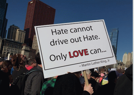 MLK's message: Hate cannot drive out Hate. Only LOVE can...