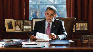 President Obama in the Oval Office., From ImagesAttr