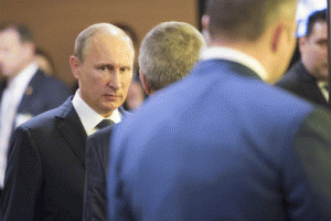 Russian President Vladimir Putin, following his address to the UN General Assembly on Sept. 28, 2015.