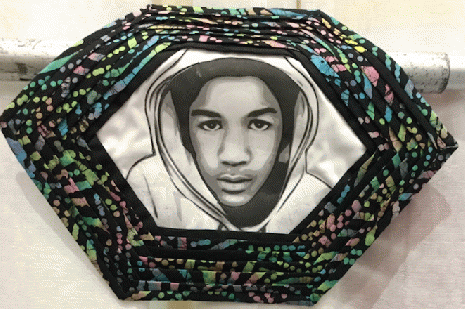 (Trayvon Martin) The Power of Three: A Quilt Challenge by the 'QUUilters of the  First Unitarian Universalist Church of Richmond.