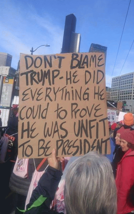 Don't Blame Trump: He did everything he could to prove hte was unfit to be President