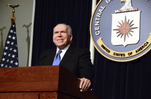 CIA Director John Brennan addresses officials at the Agency's headquarters in Langley, Virginia., From ArchivedPhotos