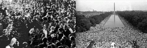 '67 Pentagon occupation, '63 Civil Rights March. Both movements forced Democratic Party to change, From ImagesAttr