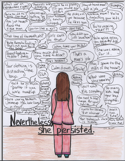 Nevertheless She Persisted: the artwork that caught fire