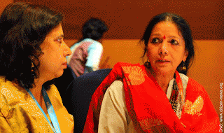 Shobha Shukla, CNS (L), Dr Chitra Chandrashekar (R)