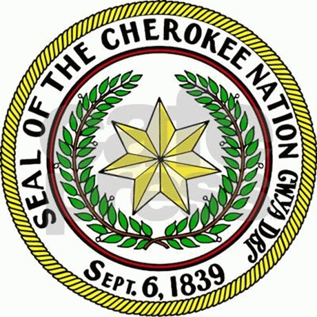 It's rather commonplace to see this seal displayed on the bumper stickers of cars in the Sooner State. The largest tribal grouping of American Indians live in Okloahoma, with nearly 190,000 enrolled members there and almost 300,000 members the world over., From ImagesAttr