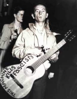 Folk singer Woody Guthrie, From ImagesAttr