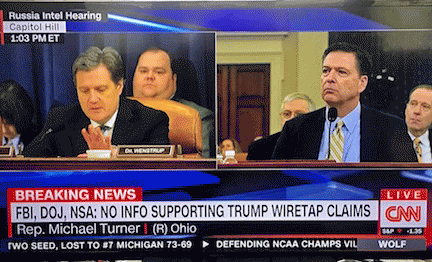 FBI Director Comey (left) at House Intel Hearing, From ImagesAttr