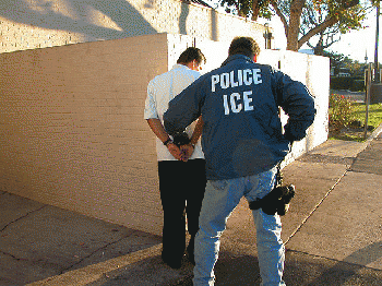 US Immigration and Customs Enforcement arrest