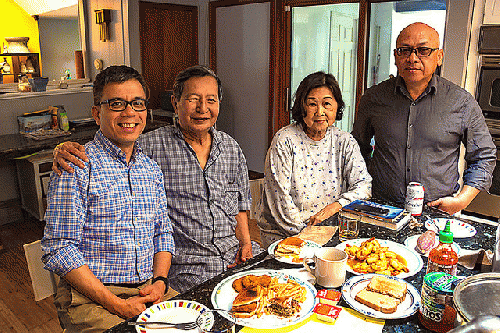 Poets Phan Nhien Hao and To Thuy Yen (far left) in New Haven, From ImagesAttr