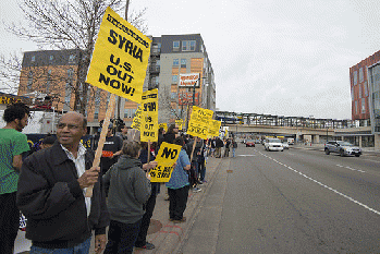 Protest against U.S. military attacks in Syria, From FlickrPhotos