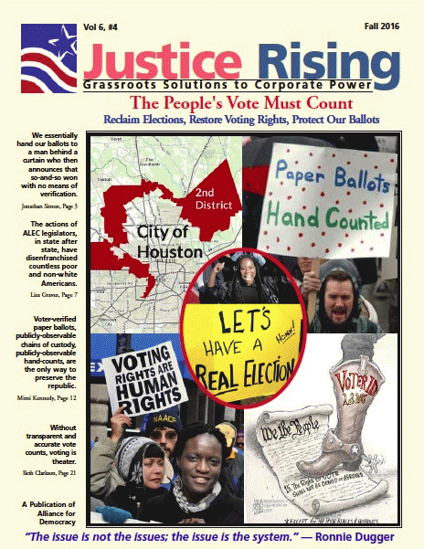Front cover of vol. 6, #4 of the activist journal 
