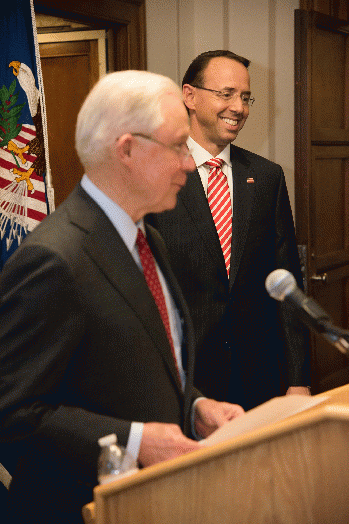 Rod Rosenstein swearing in, From WikimediaPhotos