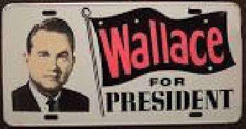 GEORGE WALLACE 1968 booster plate, From GoogleImages