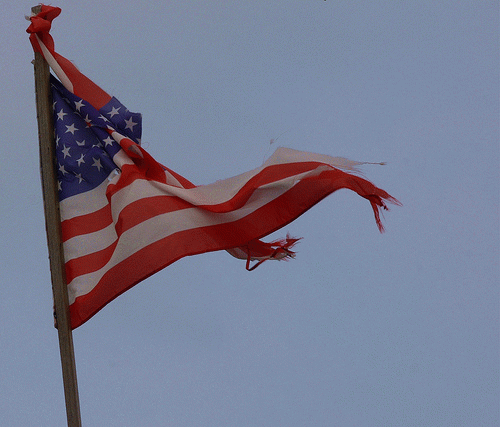 tattered flag