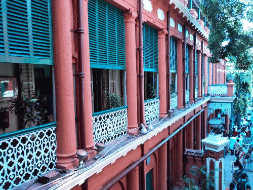 Side facade of the famed Jorasanko House