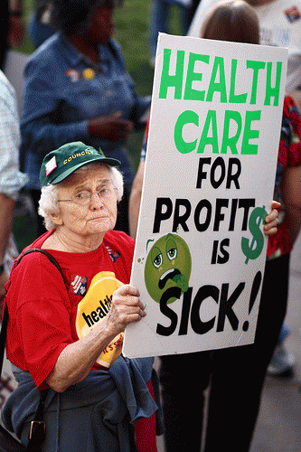 Health care reform proponent, From FlickrPhotos