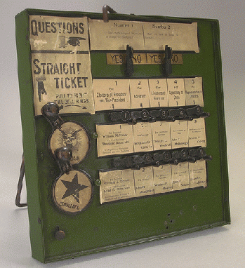 New York State Demonstration Voting Machine, ca. 1900
How far have we come since then?
Are voting machines safer, more accurate, are the results verifiable?