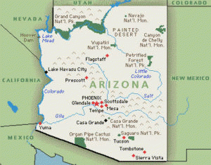 A map of Arizona., From ImagesAttr