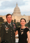 Gen. David Petraeus posing before the U.S. Capitol with Kimberly Kagan, founder and president of the Institute for the Study of War.