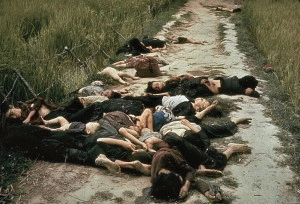 Photos of victims of the My Lai massacre in Vietnam galvanized public awareness about the barbarity of the war.