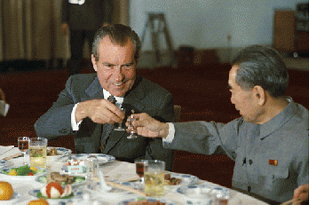 President Nixon with Prime Minister Chou-Enlai - TT Nixon vi Th tdegreesng Chu n Lai - 1972, From FlickrPhotos