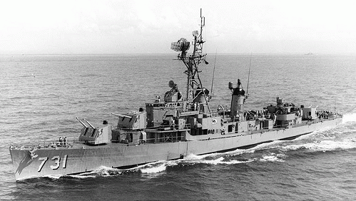 The USS Maddox in the Gulf of Tonkin., From ImagesAttr