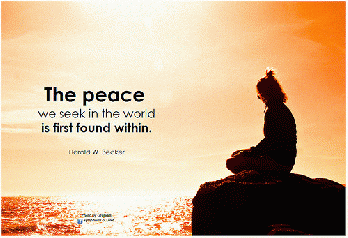 Harold W. Becker The peace we seek in the world is first found within, From FlickrPhotos