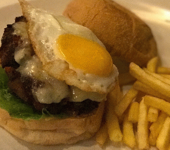 Cheeseburgers with fried egg ... a new American staple apparently., From TwitterPhotos