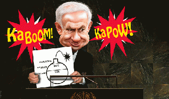 Bibi Shows Cartoon of Mass Destruction to UN (and just who is launching those rockets, anyway?), From FlickrPhotos