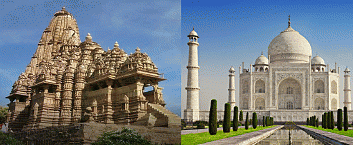 Indian temples and mausoleum Taj Mahal, From ImagesAttr