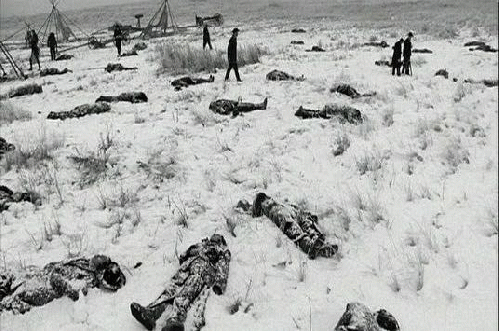 Biggest US mass shooting: Wounded Knee, 1890, over 150 Indian men, women and children, From ImagesAttr