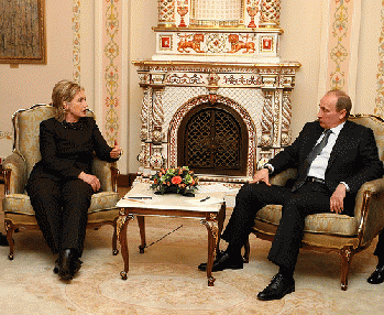 From flickr.com: Hillary with Putin